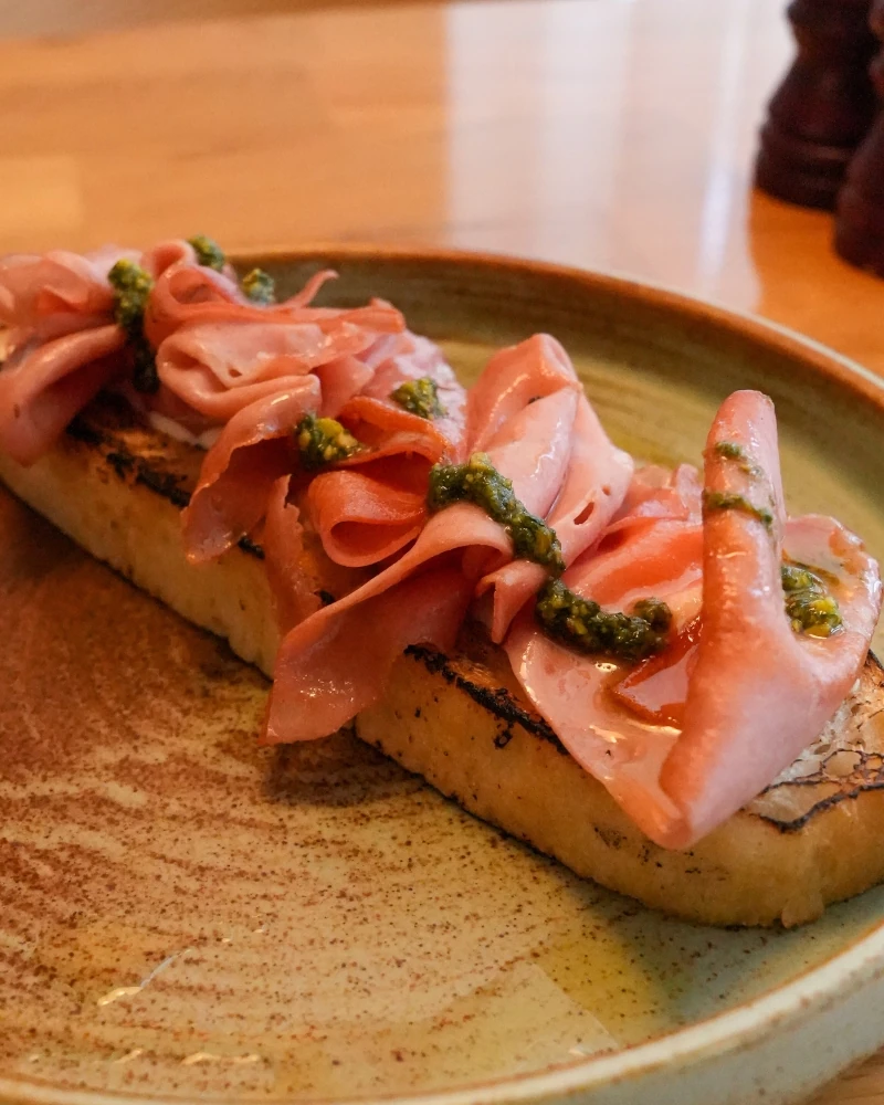 Mortadella Bruschetta